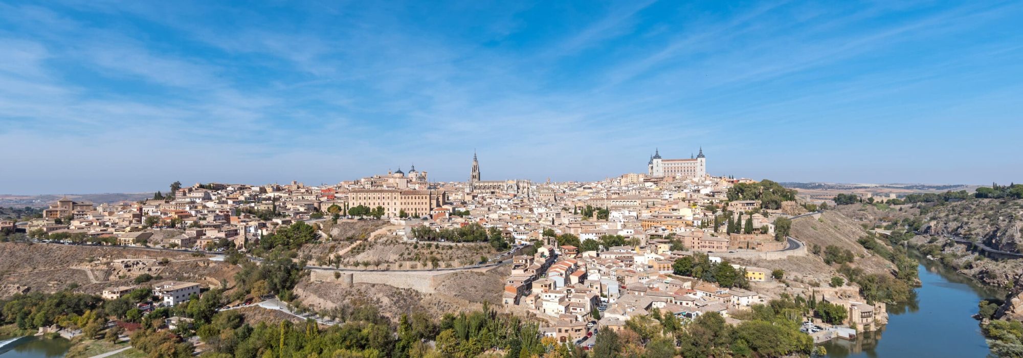 Panoramic view of Toledo Spain