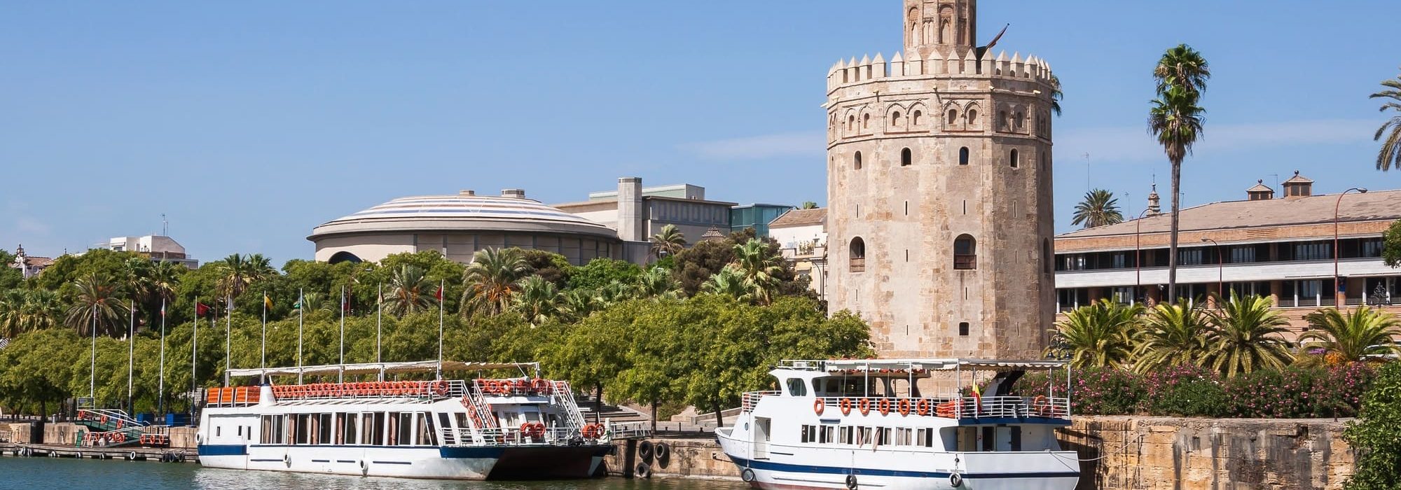 Torre del Oro seen from the Guadalquivir River in Seville